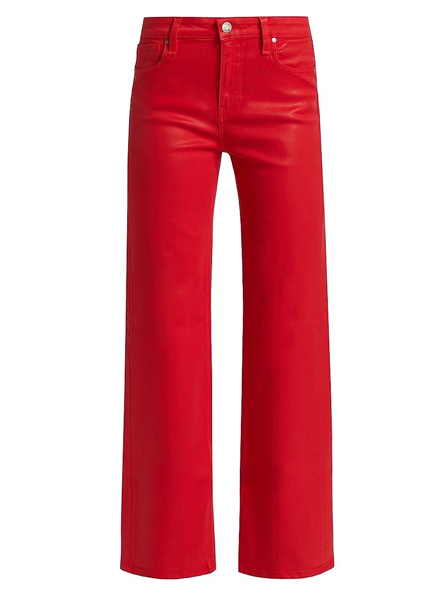Womens Rosie High-Rise Wide-Leg Jeans Product Image