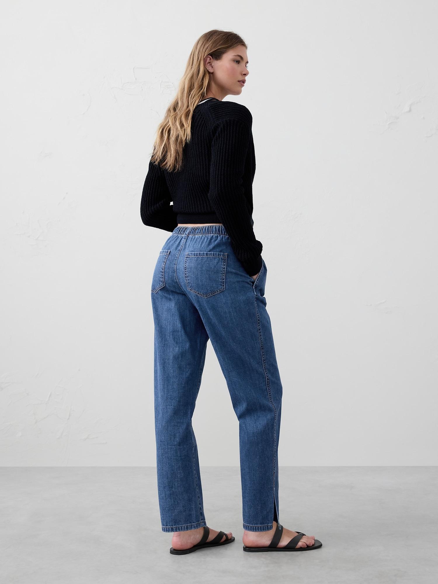 Taper Mid-Rise Summerweight Pull-On Jean Product Image
