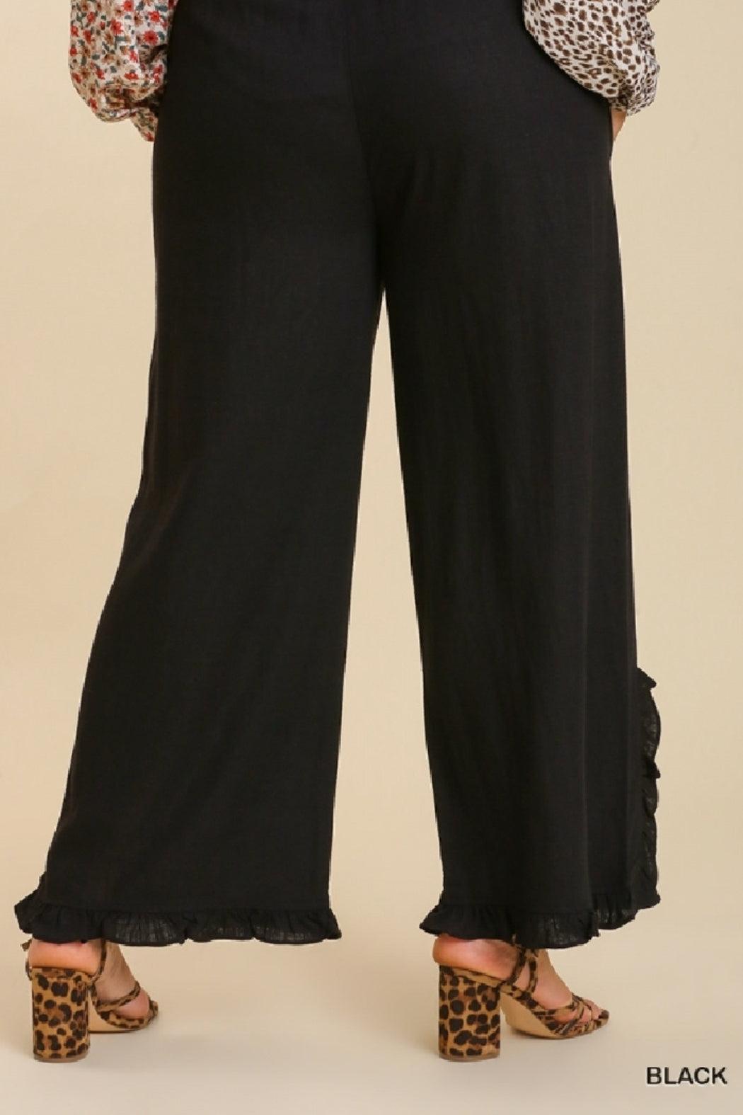 Ruffle Hem Pant Curvy Product Image