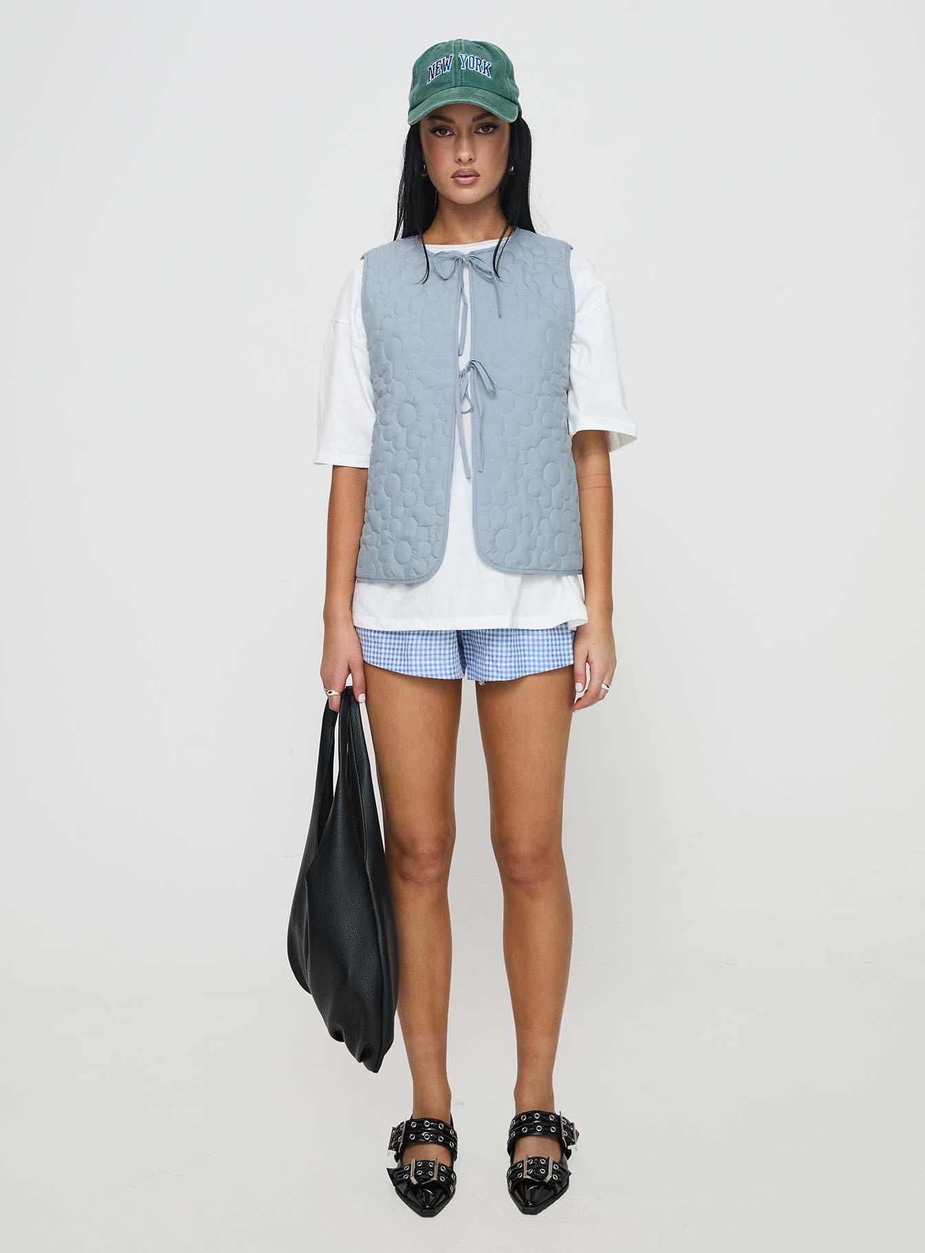 Frostwind Quilted Vest Blue Product Image