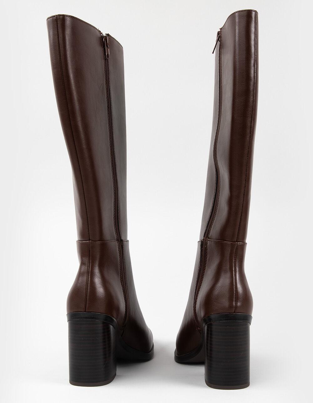 SODA Vapor Womens Knee High Boots - CHOCOLATE Product Image