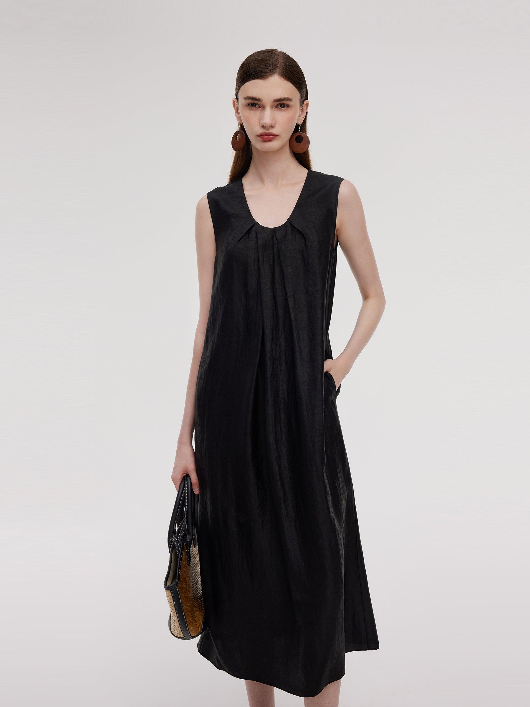 16MM Xiang Yun Silk Women Sleeveless Maxi Dress Product Image
