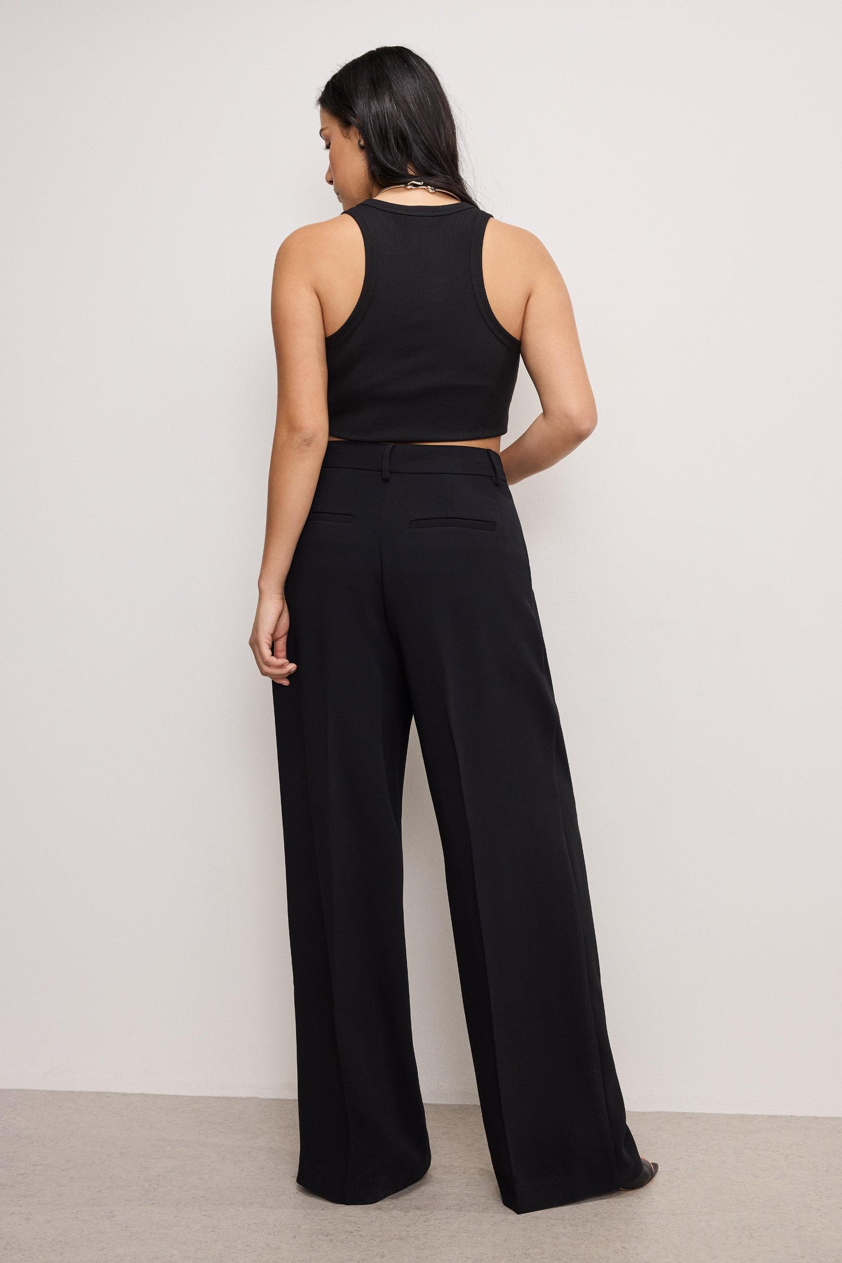 LUXE SUITING TROUSERS | BLACK001 Product Image