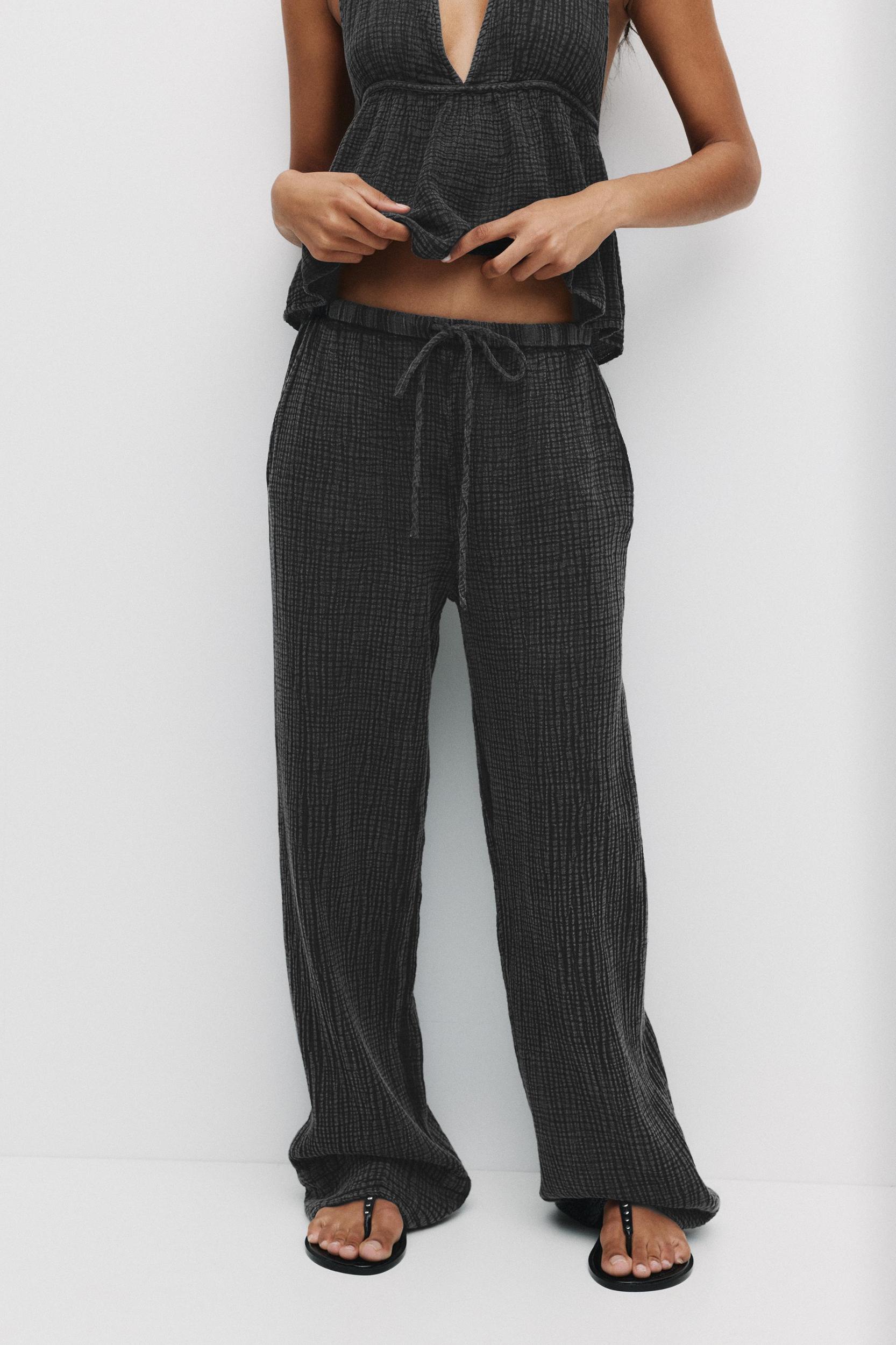 Textured rustic sweatpants Product Image