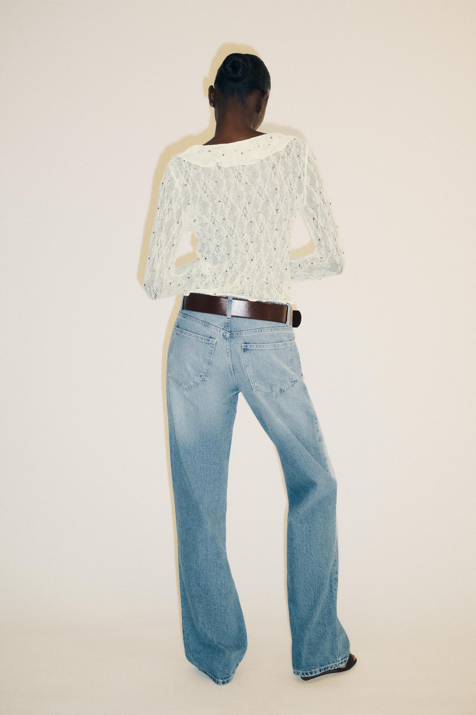 STUDDED LACE TOP Product Image