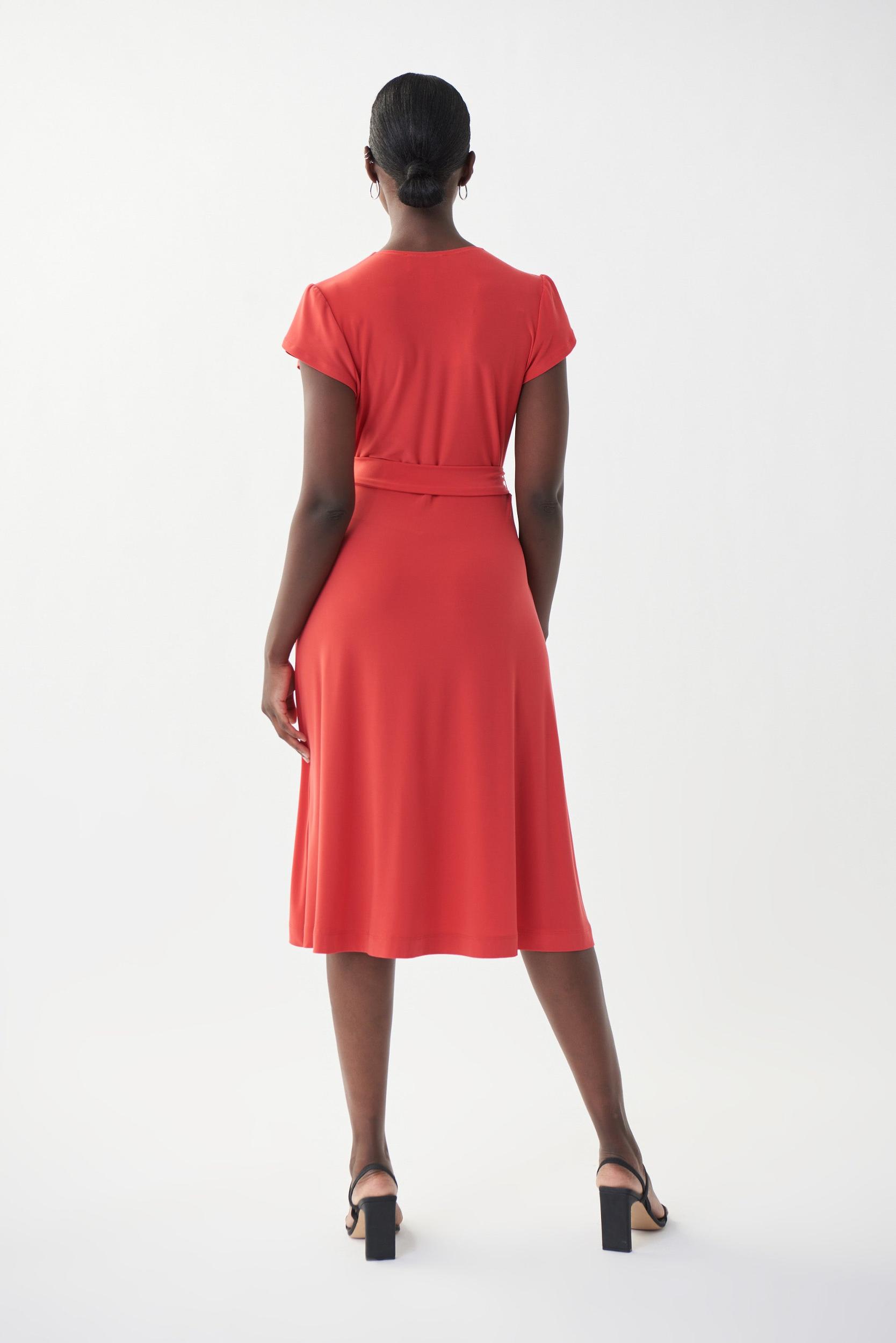 Joseph Ribkoff Cap Sleeve, Flip Skirt Dress Product Image