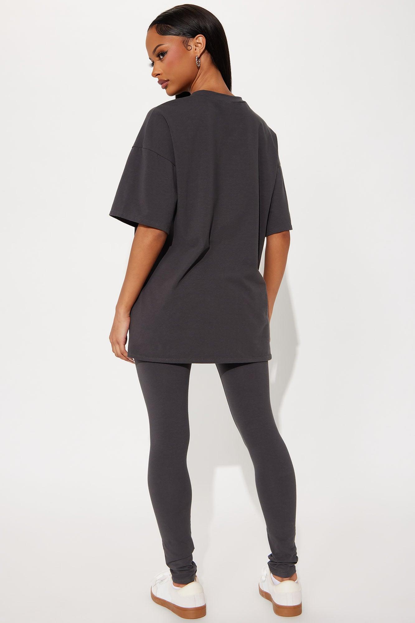 God's Favorite Legging Set - Charcoal Product Image