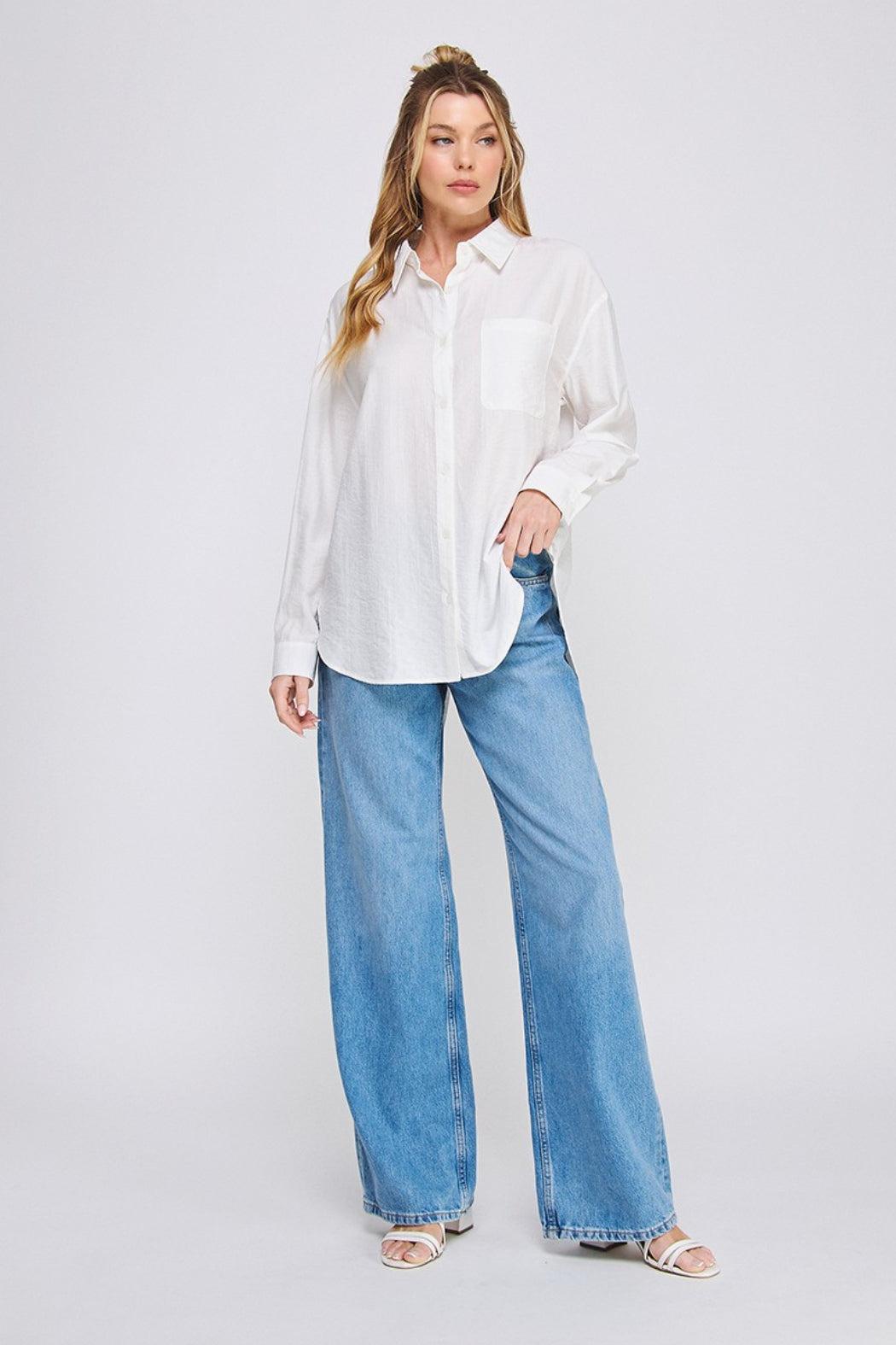 L/S Back Tie Detail Top Product Image