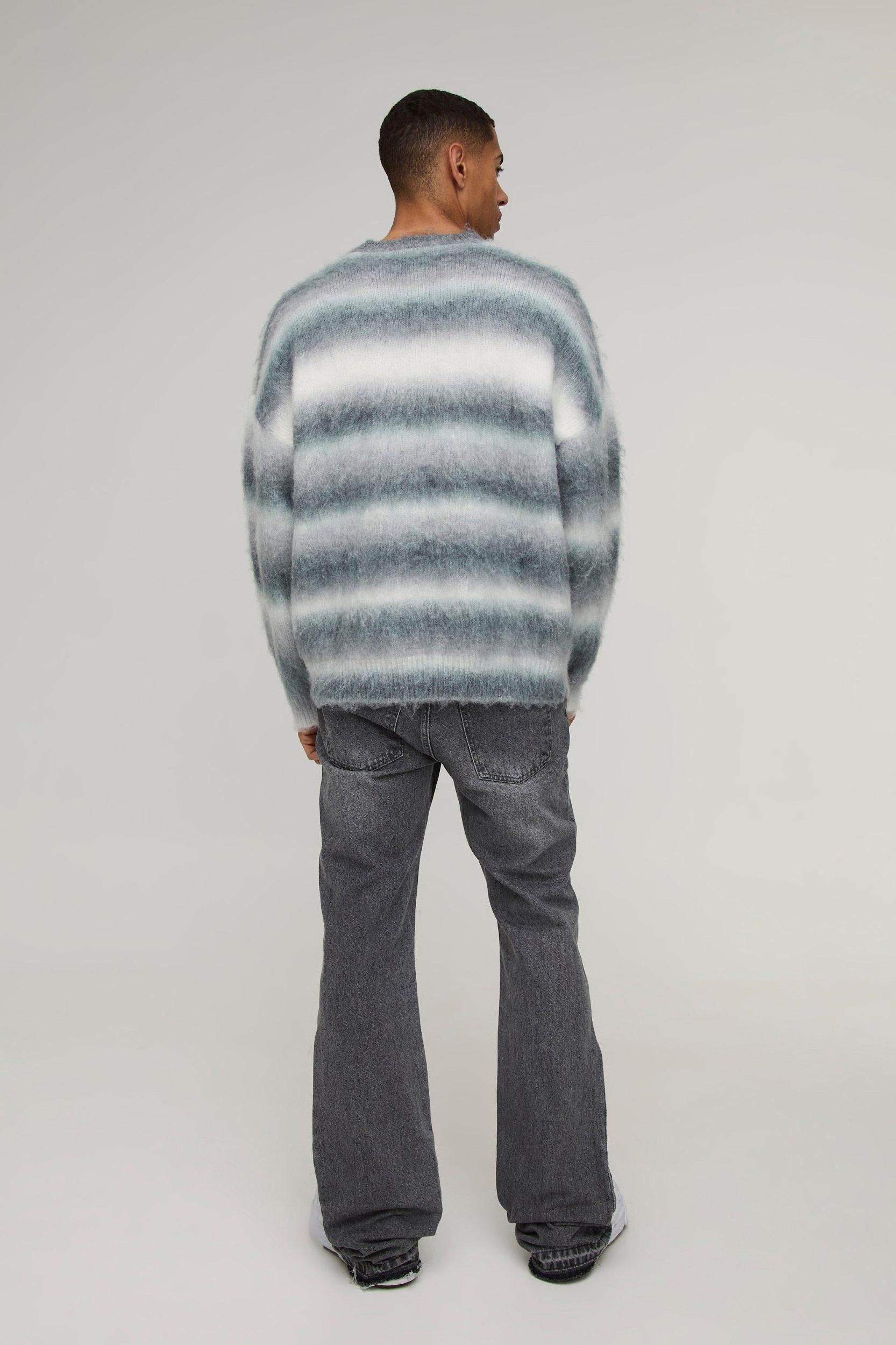 Slim Flared Stacked Tonal Gusset Jeans | boohooMAN USA Product Image