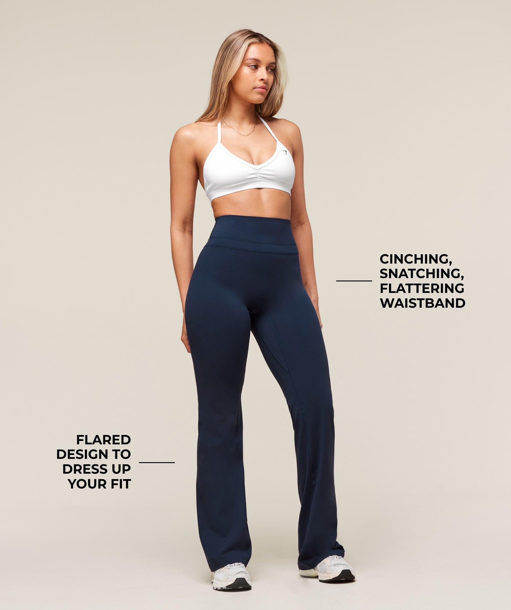 Gymshark Whitney Flared Leggings - Navy Female Product Image