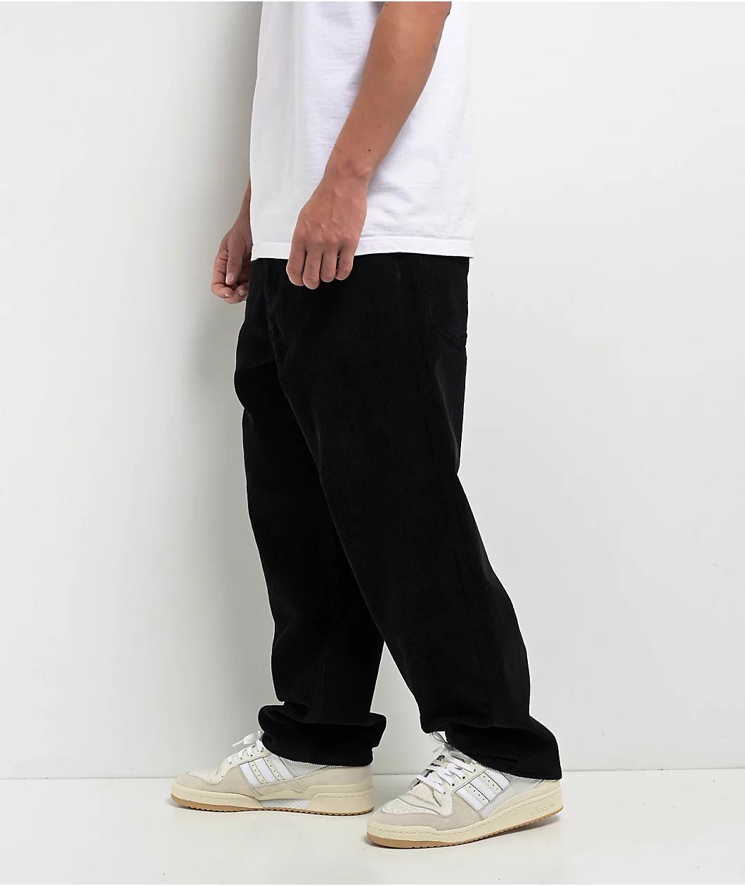Empyre Corduroy Black Ultra Loose Skate Pants Product Image