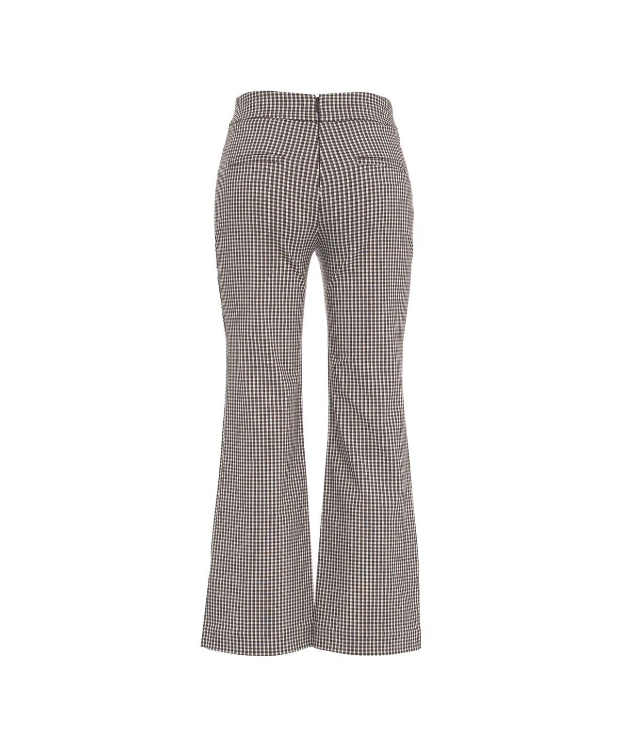 Flared pants with check pattern Product Image