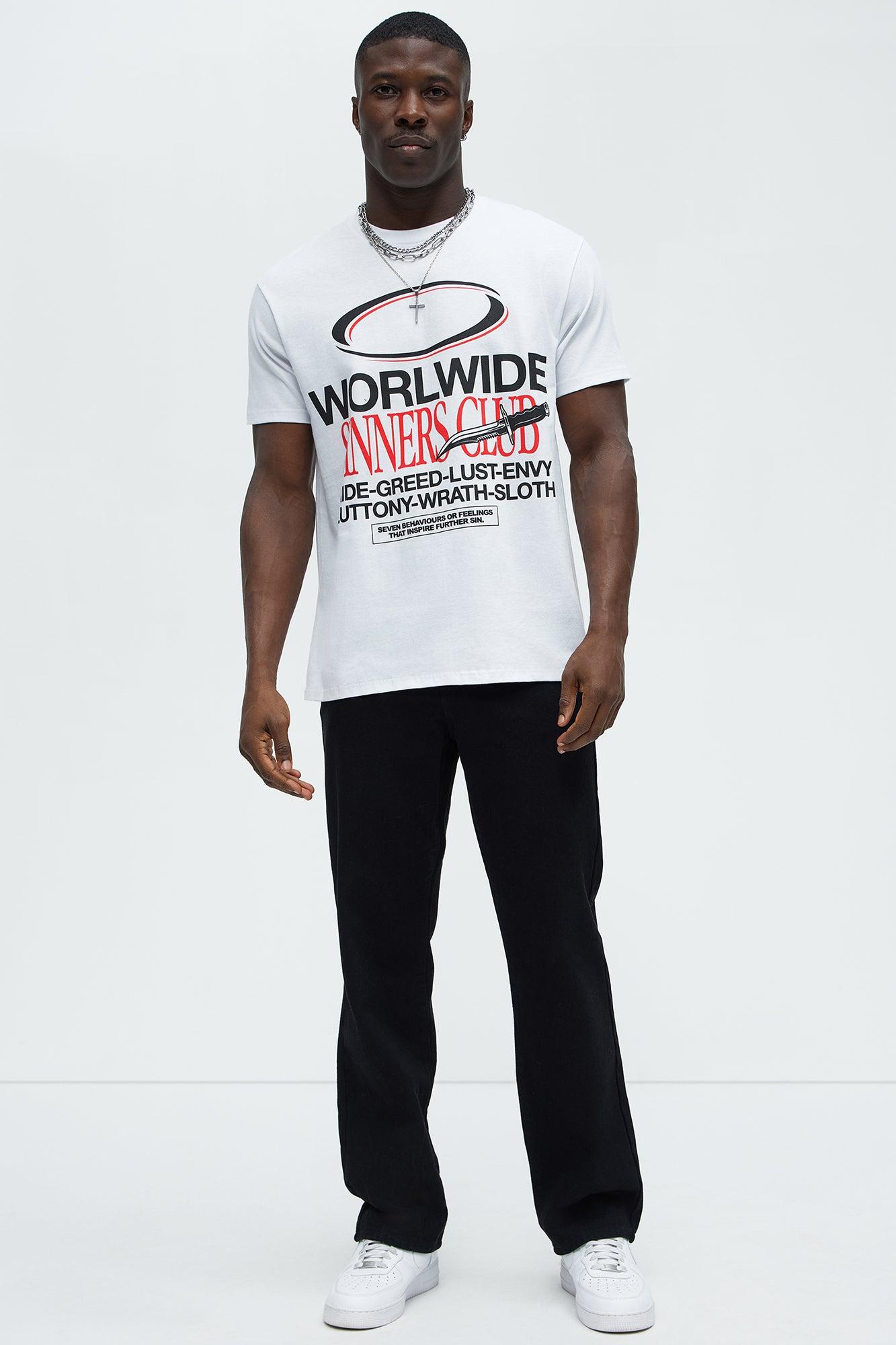 Worldwide Sinners Club Short Sleeve Tee - White Product Image