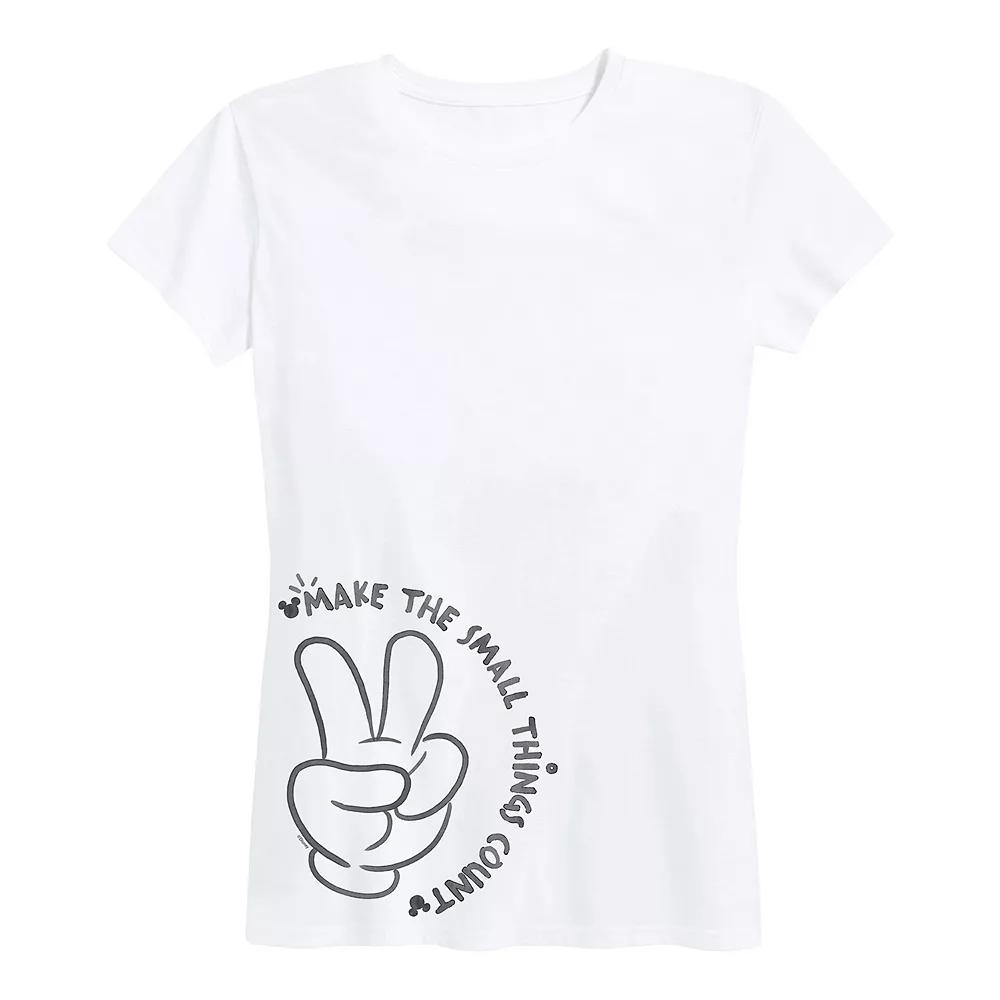 Disney's Mickey Mouse Women's The Small Things Count Graphic Tee,  Product Image