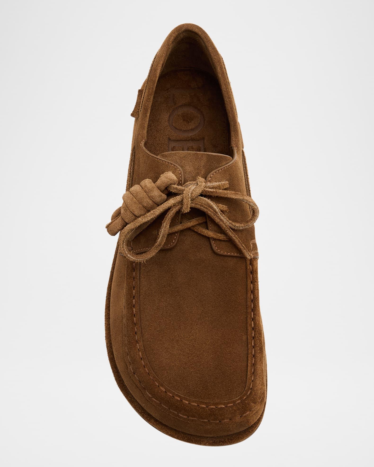Men's Campo Suede Flamenco-Knot Boat Shoes Product Image