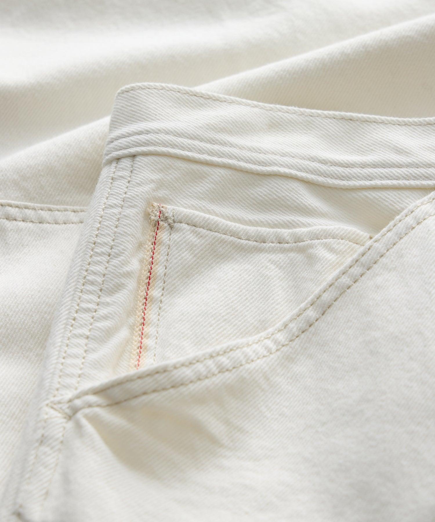 Relaxed Selvedge Carpenter Jean in White Product Image