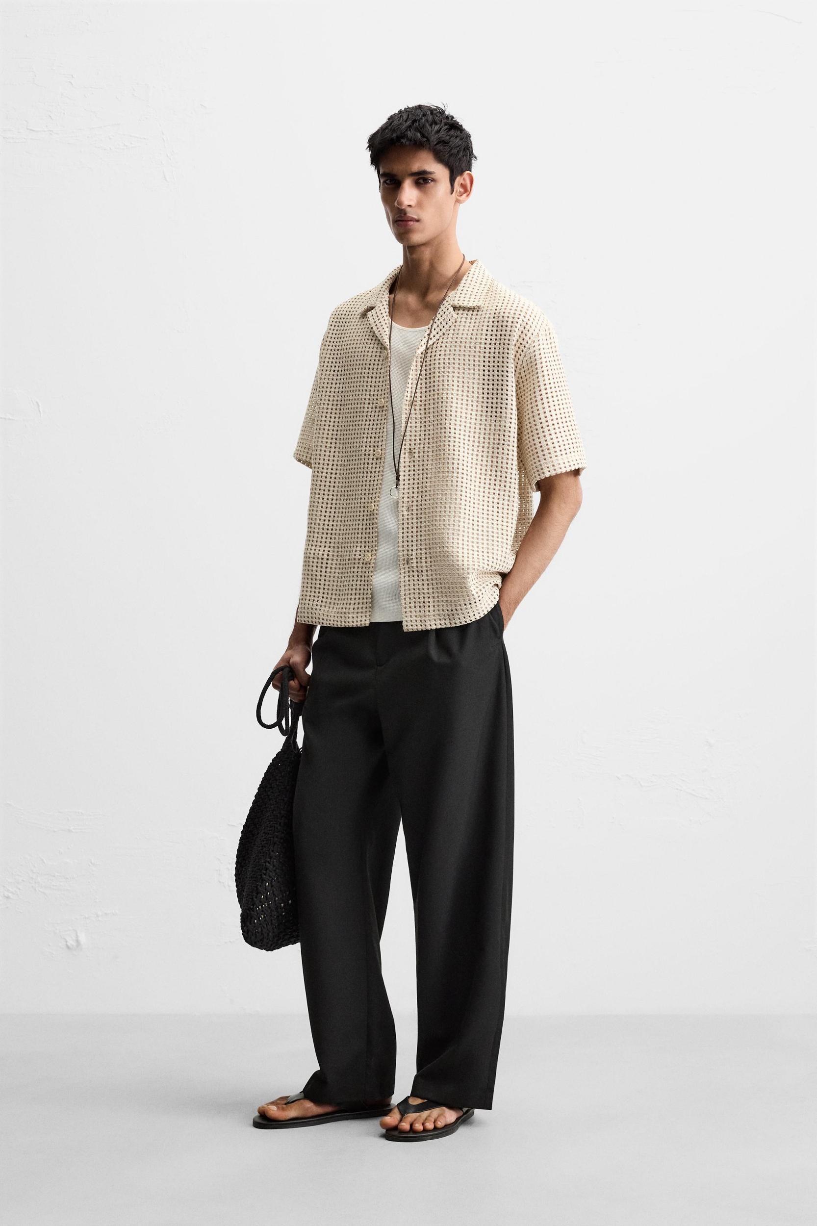OPEN JACQUARD SHIRT Product Image