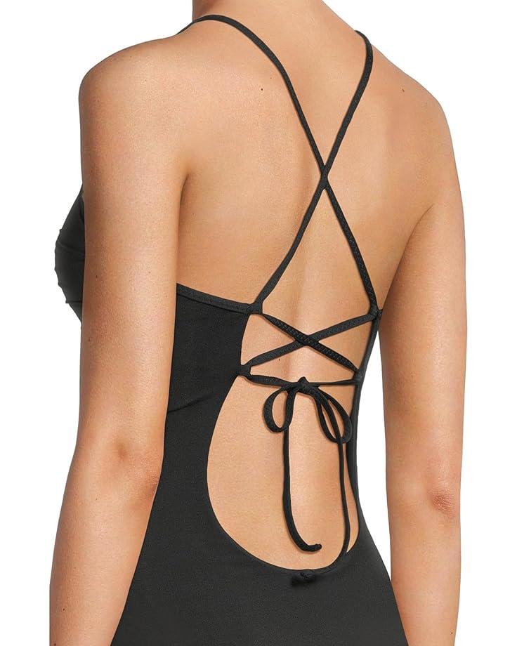 Women's BECCA Colette Clare Crochet Flower Plunge One Piece Product Image