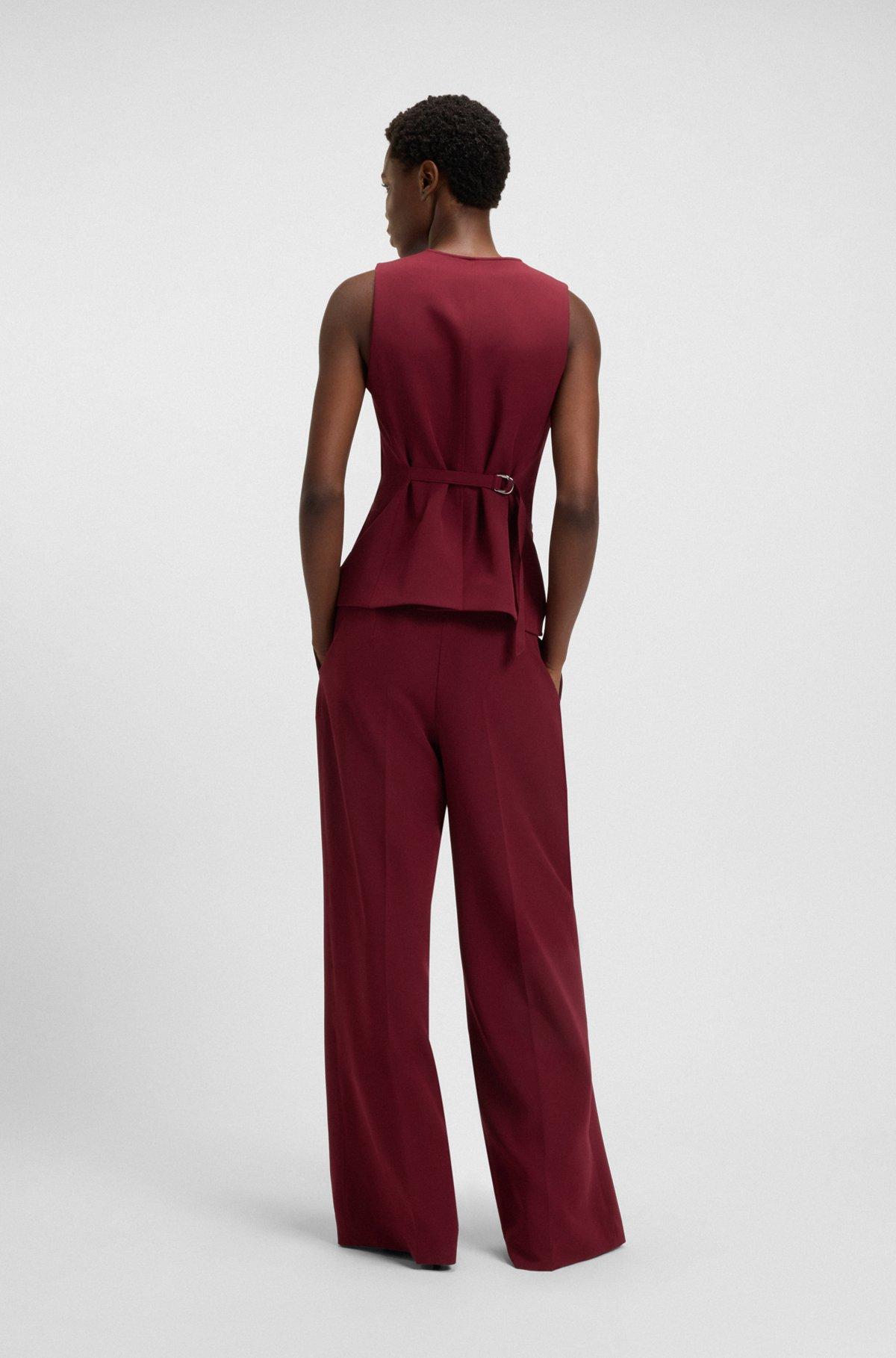 Regular-fit wide-leg pants in stretch fabric Product Image
