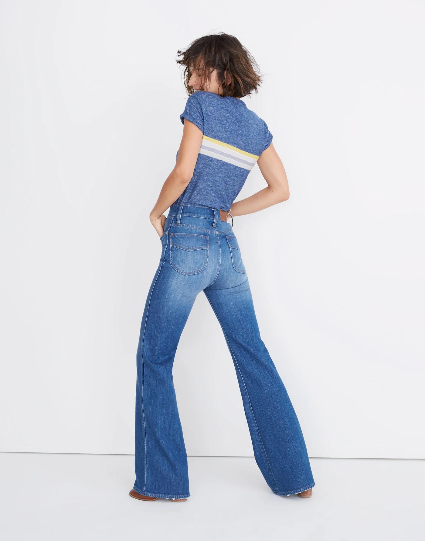 11" High-Rise Flare Jeans Product Image
