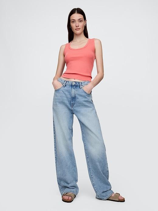 Rib Scoop Tank Top Product Image