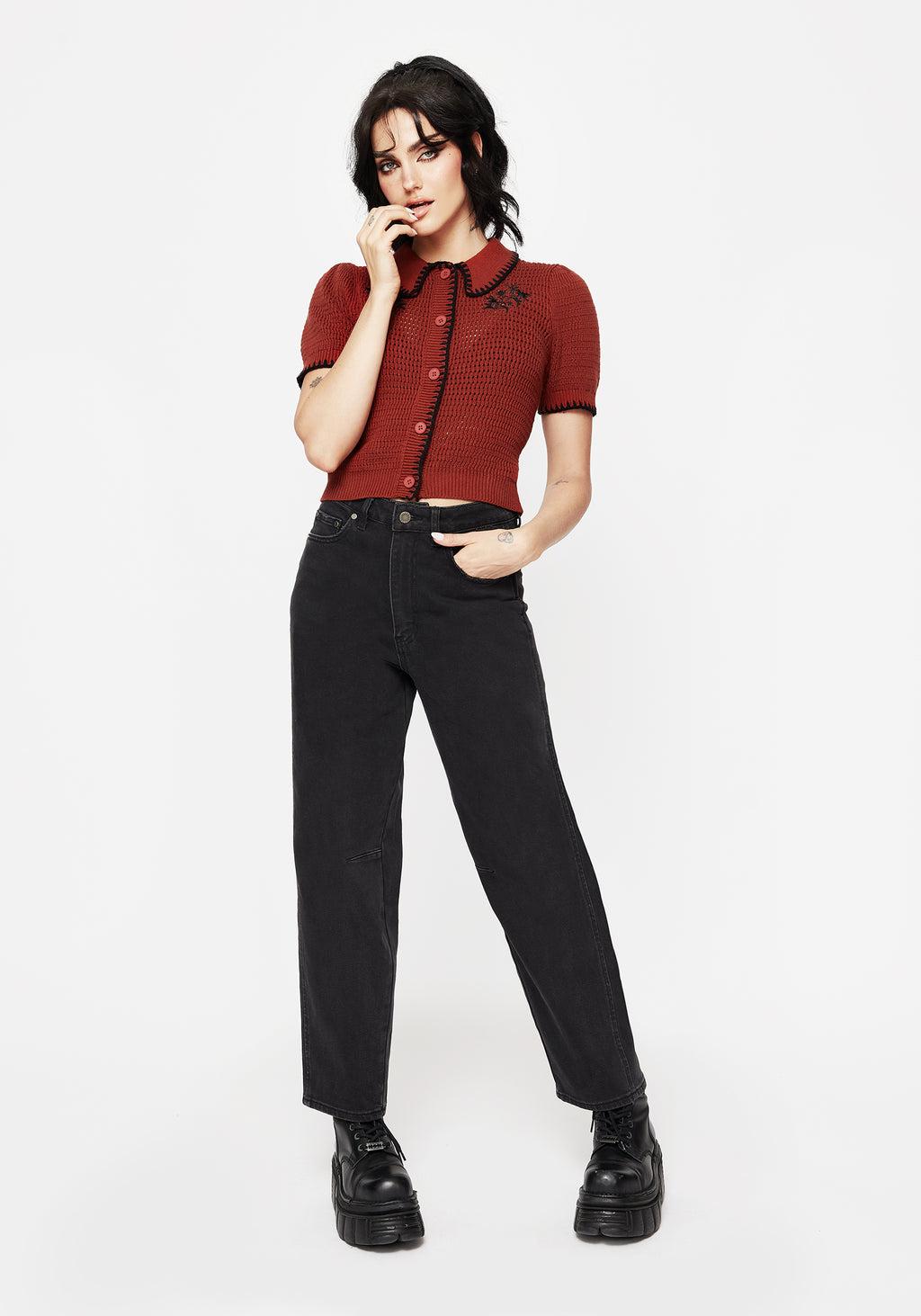 Malevolence Denim Barrel Leg Jeans Product Image