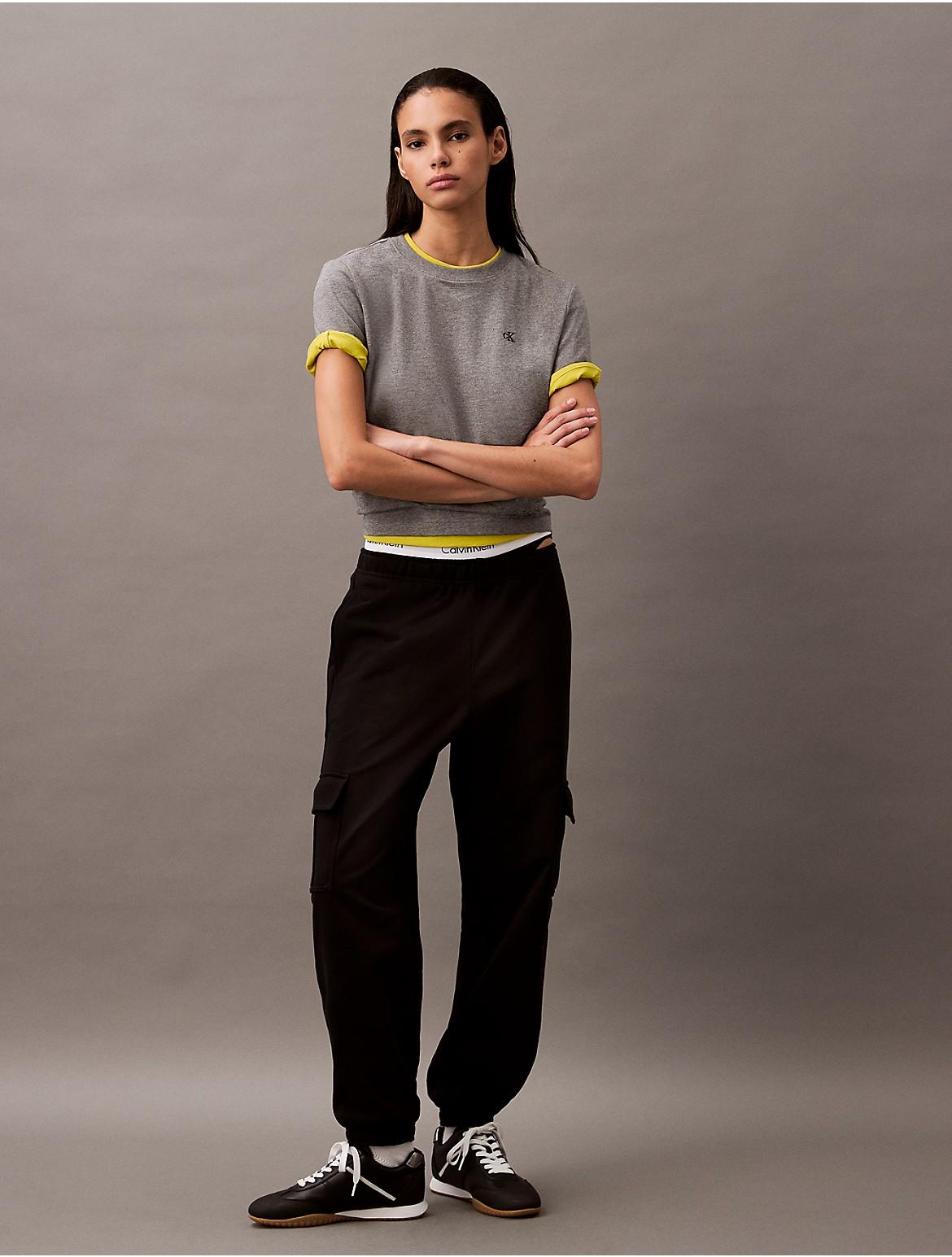 Calvin Klein Womens Archive Logo T-Shirt - White Product Image