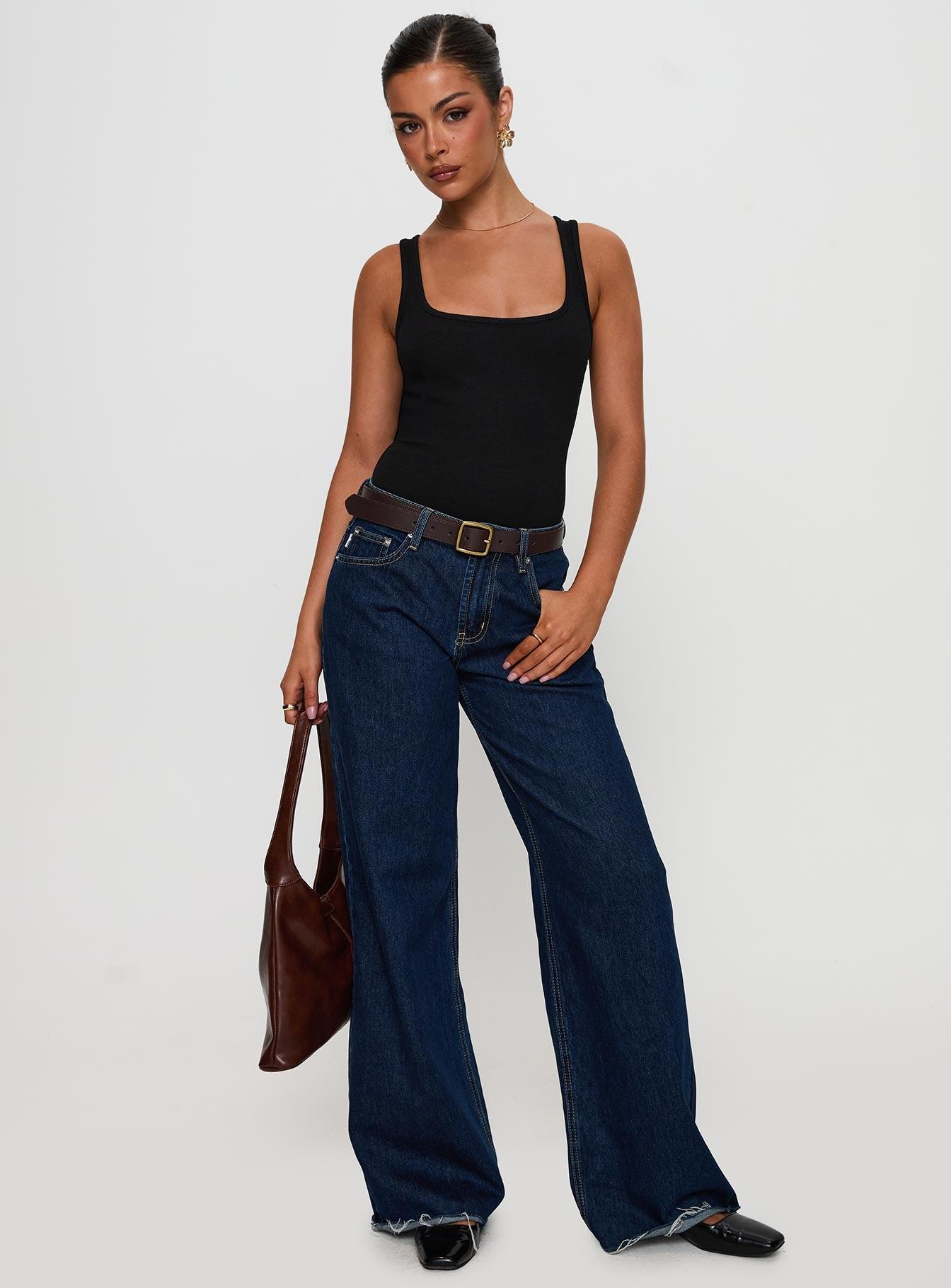 Baseline Rib Bodysuit Black Product Image