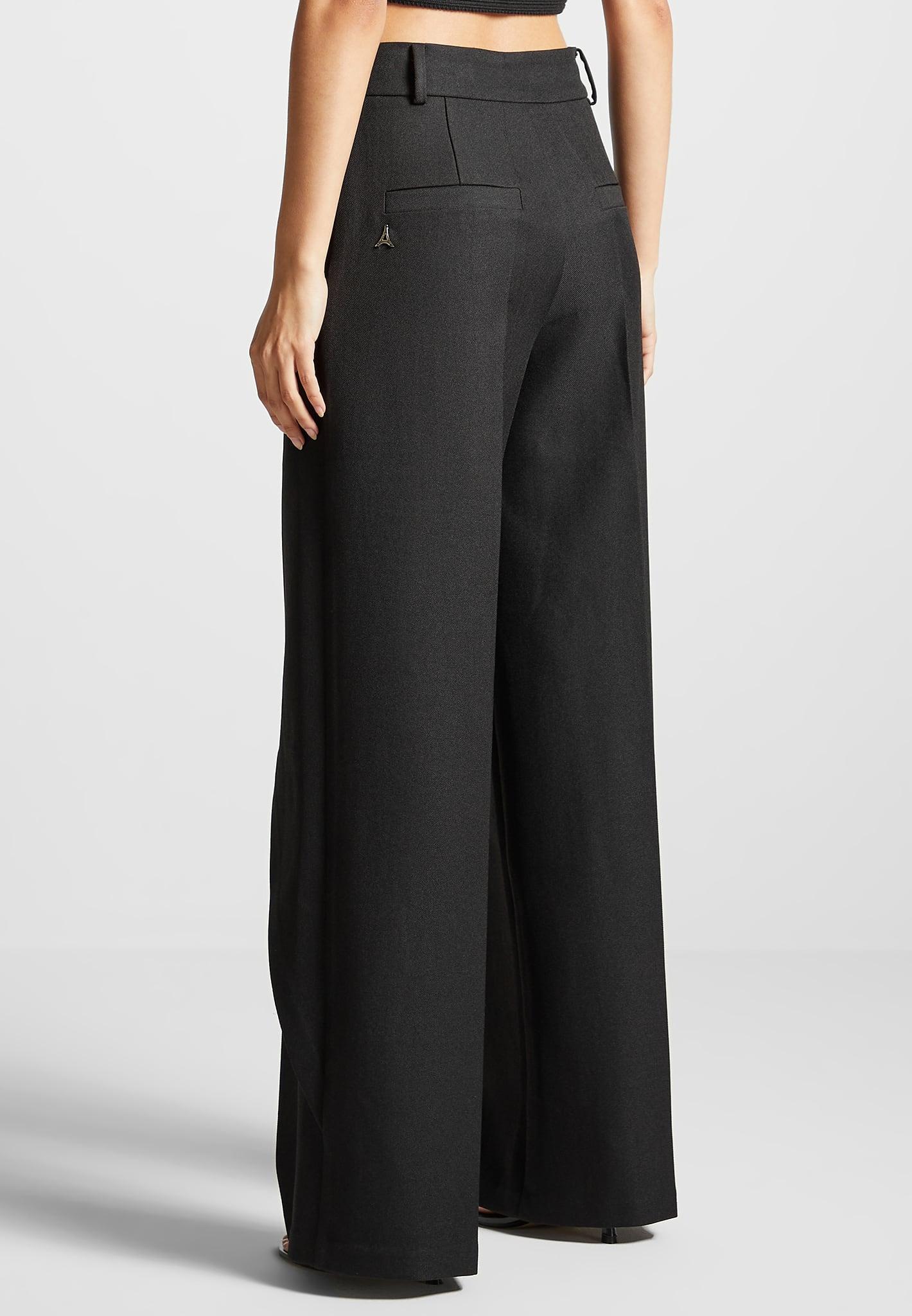 Colette - Wrap Tailored Trousers - Black Female Product Image