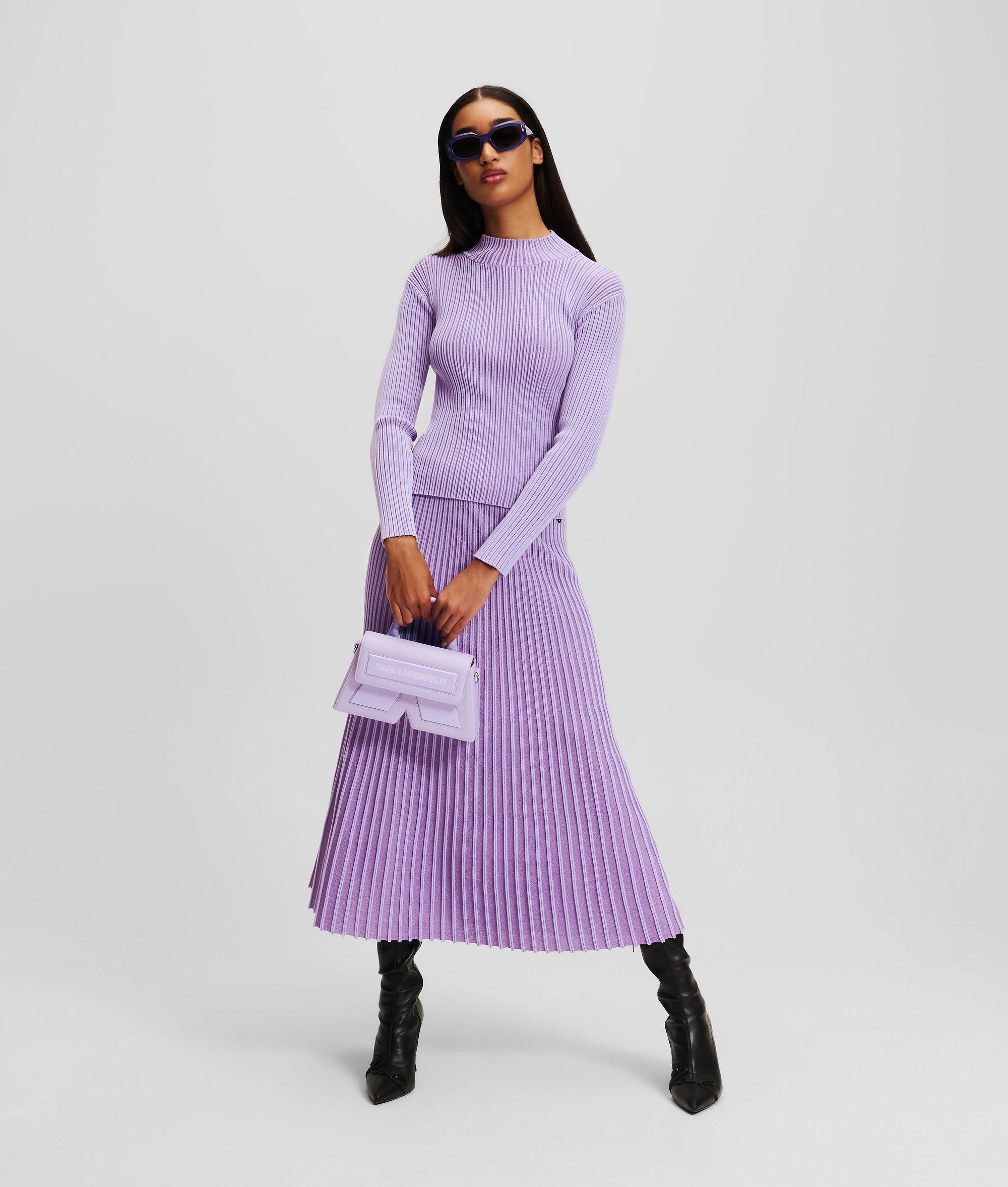 METALLIC MOCK-NECK SWEATER Product Image