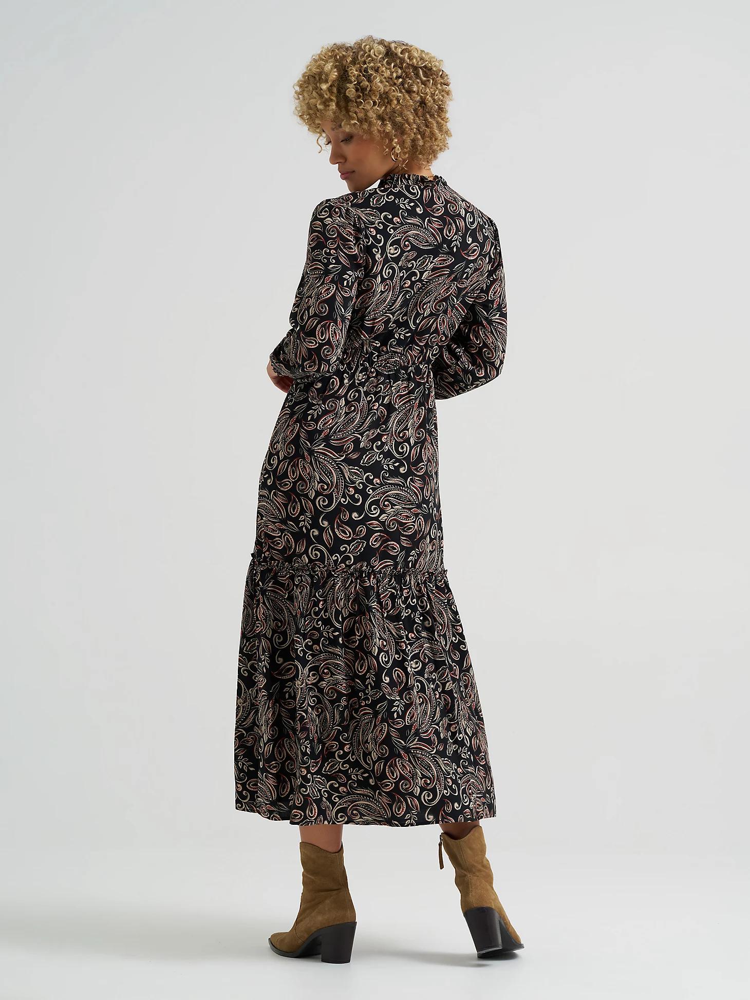 Women's Long Sleeve Printed Maxi Dress | Women's Skirts & Dresses | Lee® Product Image