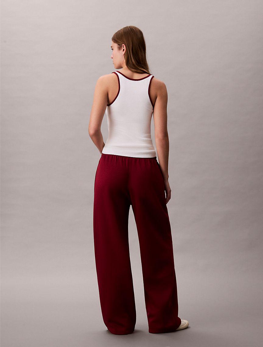 Monologo Fleece Wide Leg Sweatpants Product Image