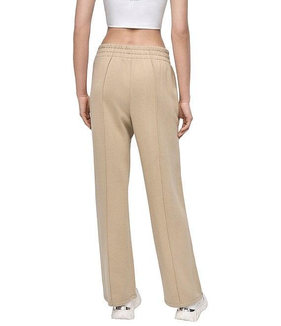 DKNY Sport by Donna Karan Coordinating French Terry High-Rise Zip Hem Track Pants Product Image