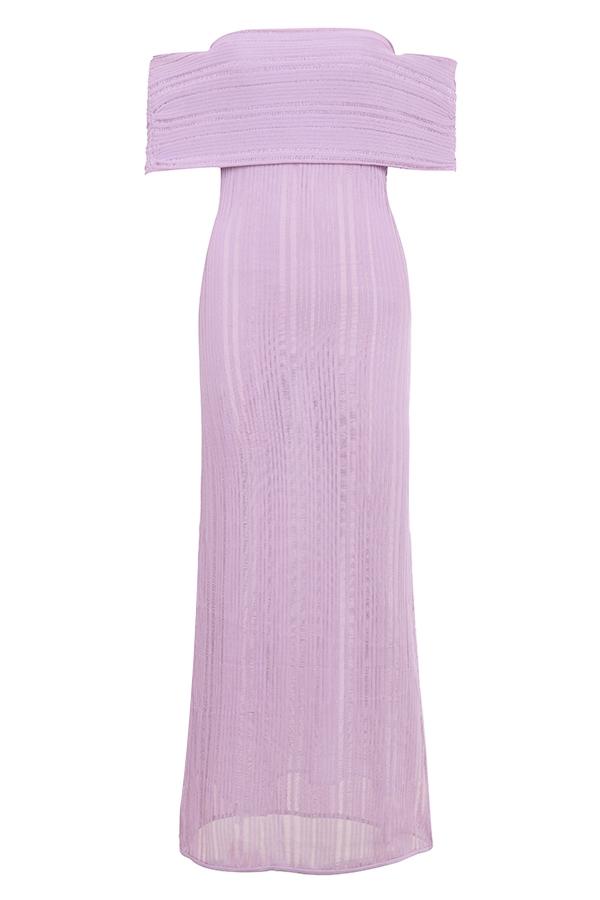 Micah  orchid ladder knit maxi dress - sale Product Image