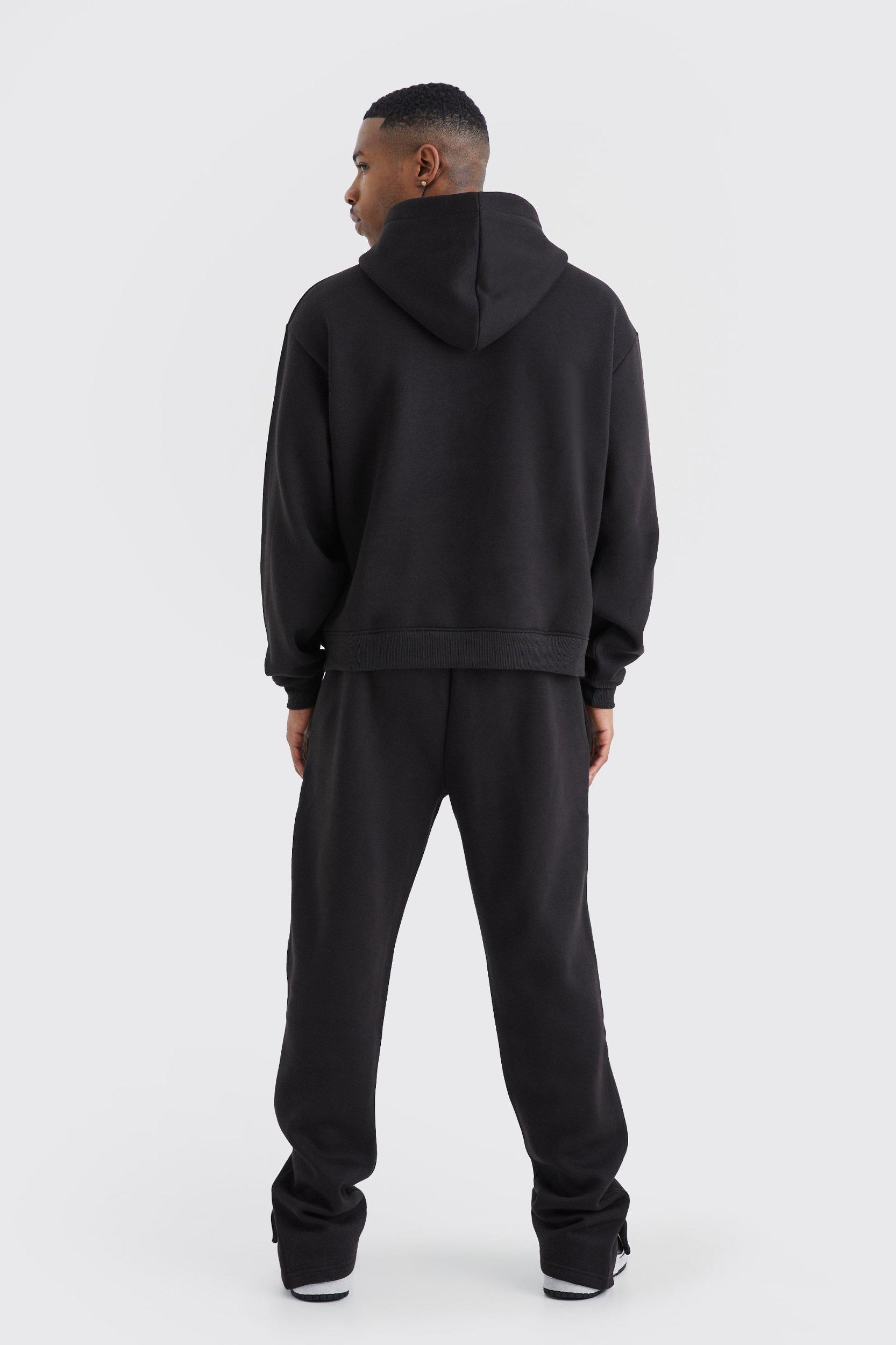 Oversized Boxy Split Hem Tracksuit | boohooMAN USA Product Image