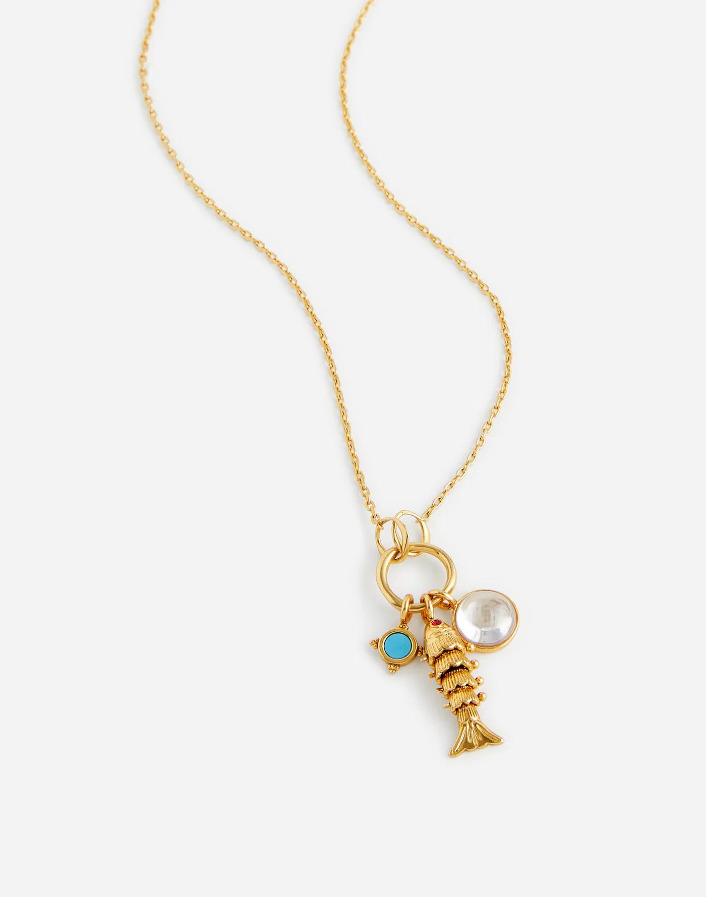 Fish Charm Necklace Product Image