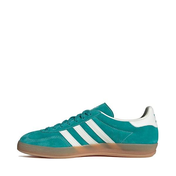 Mens adidas Gazelle Indoor Athletic Shoe - Pure / Off White / Gold Metallic Product Image