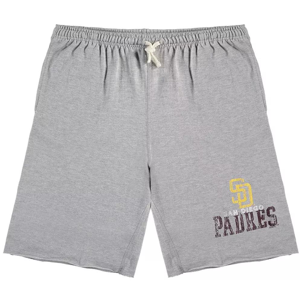Men's Heathered Gray San Diego Padres Big & Tall French Terry Shorts,  Product Image
