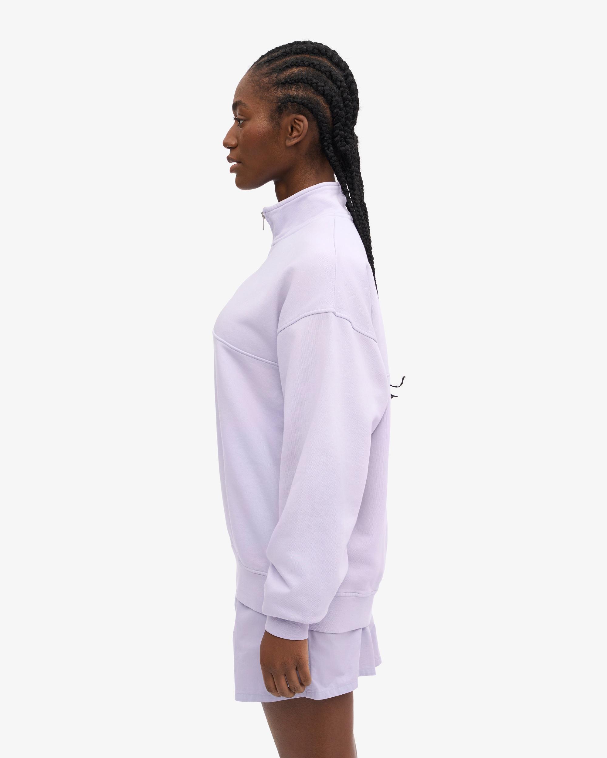 Organic Quarter Zip - Soft Lavender Product Image