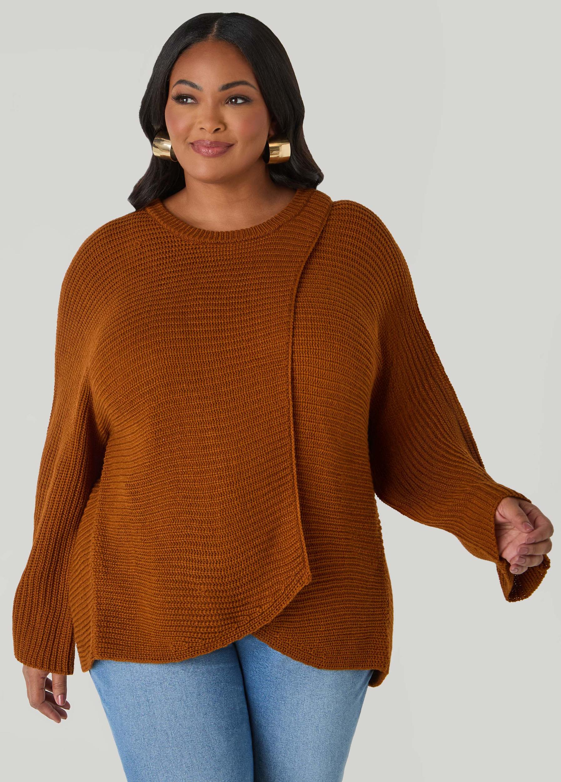 Crisscross Ribbed Sweater Product Image