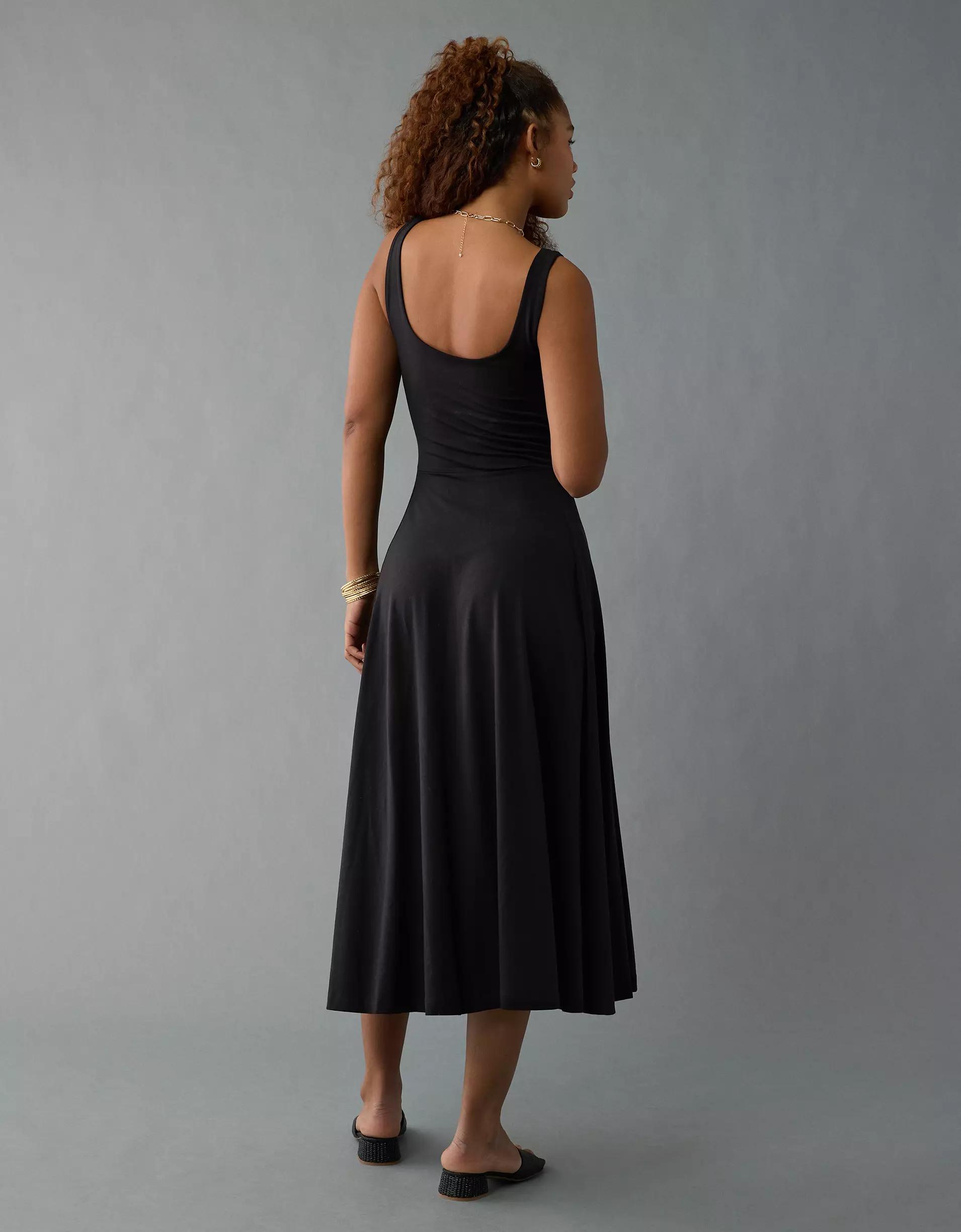 AE Scoop Neck Midi Dress Product Image