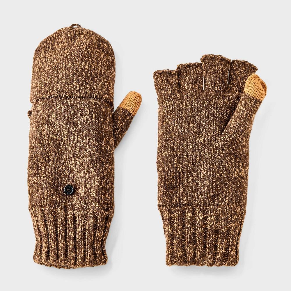 Men's Covertible with Fleece Flip Top Mittens - Goodfellow & Co™ Blue One Size Fits Most Product Image