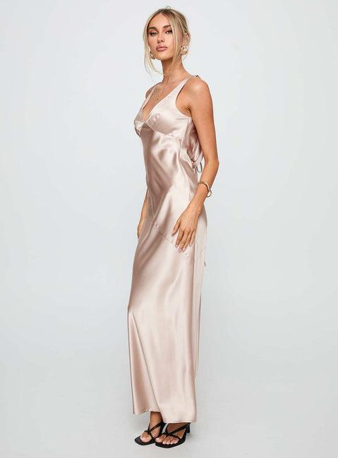 Northern Star Maxi Dress Champagne Product Image