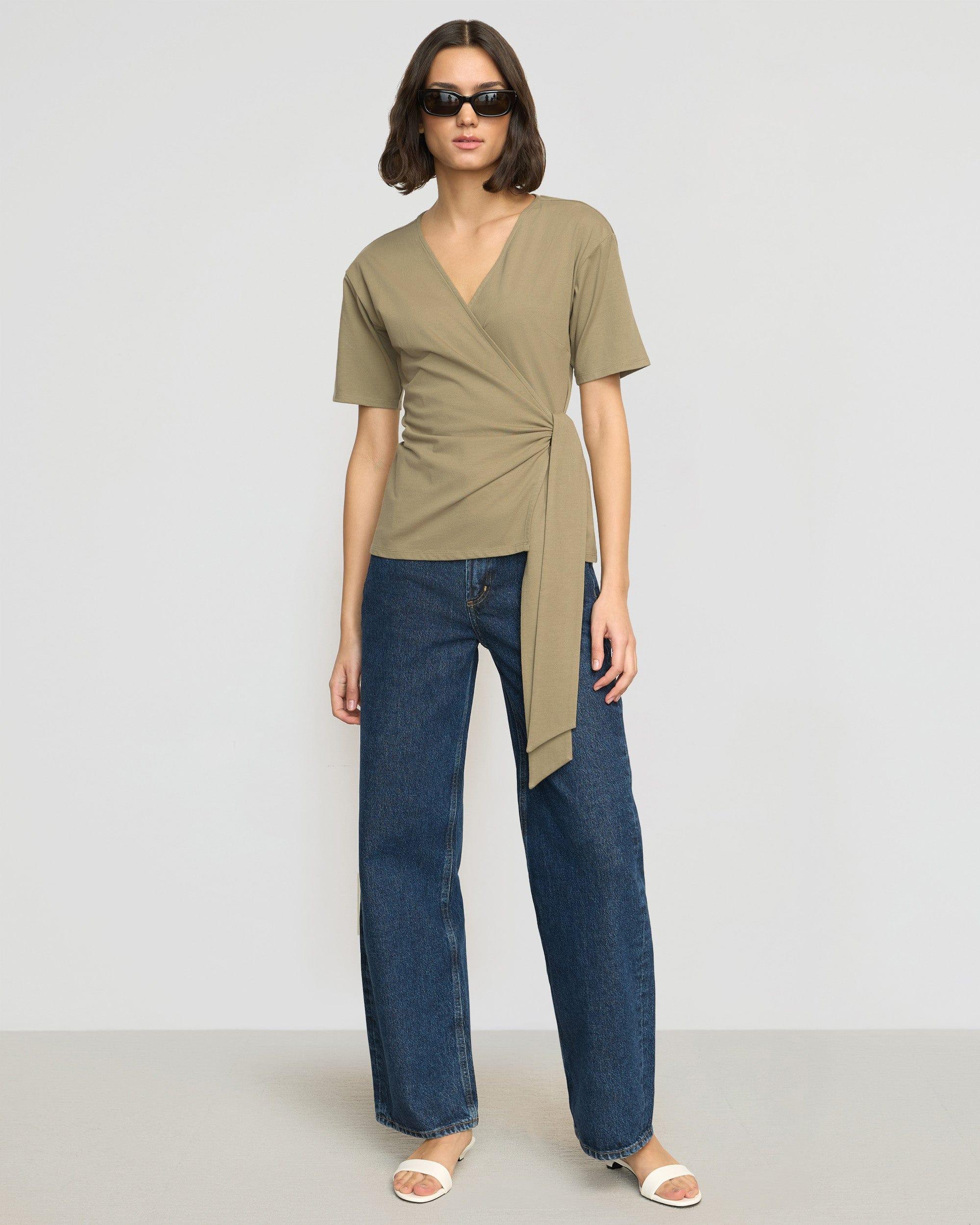 Sena Organic Cotton Wrap Tee Product Image