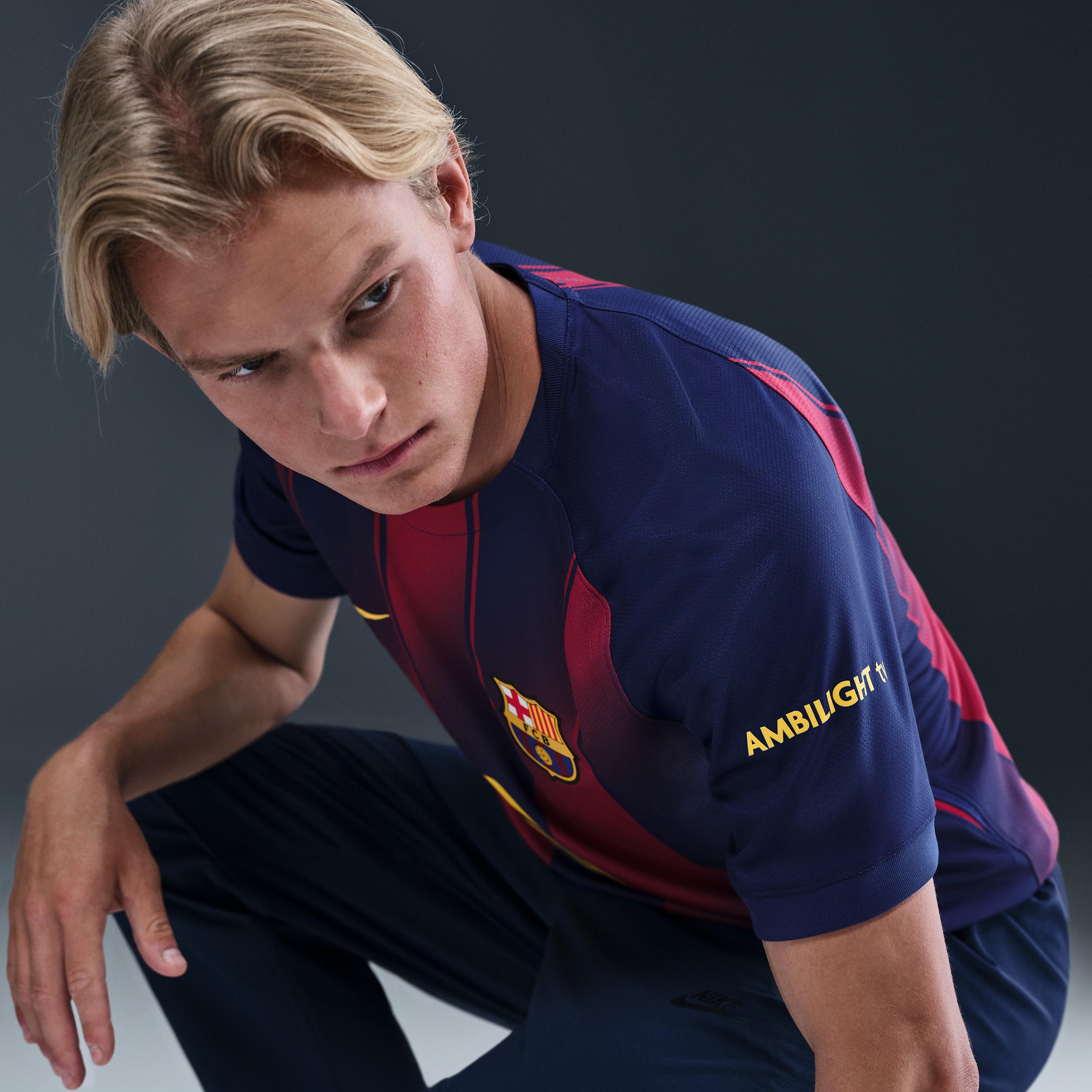 FC Barcelona 2025/26 Stadium Home Nike Men's Dri-FIT Soccer Replica Jersey Product Image