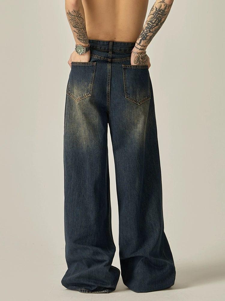 RT No. 11170 BAGGY WIDE STRAIGHT DENIM JEANS Product Image