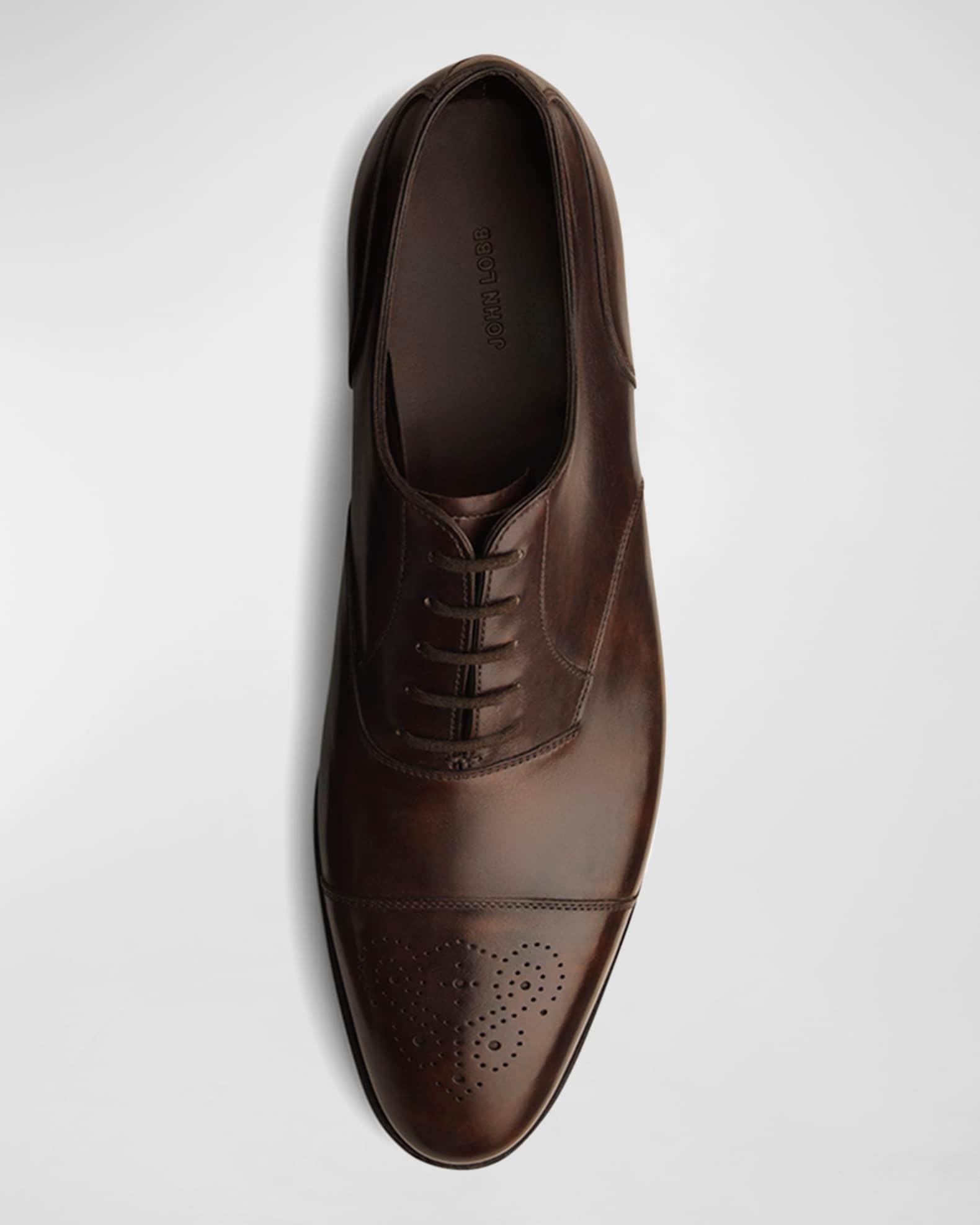 Men's Jadiel Patent Cap-Toe Oxfords Product Image