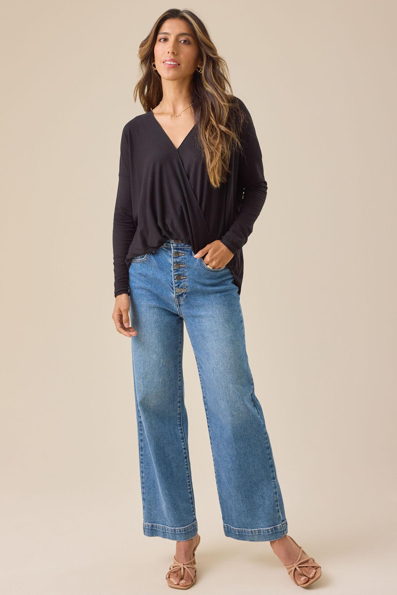 Christina Wrap Front Blouse Product Image