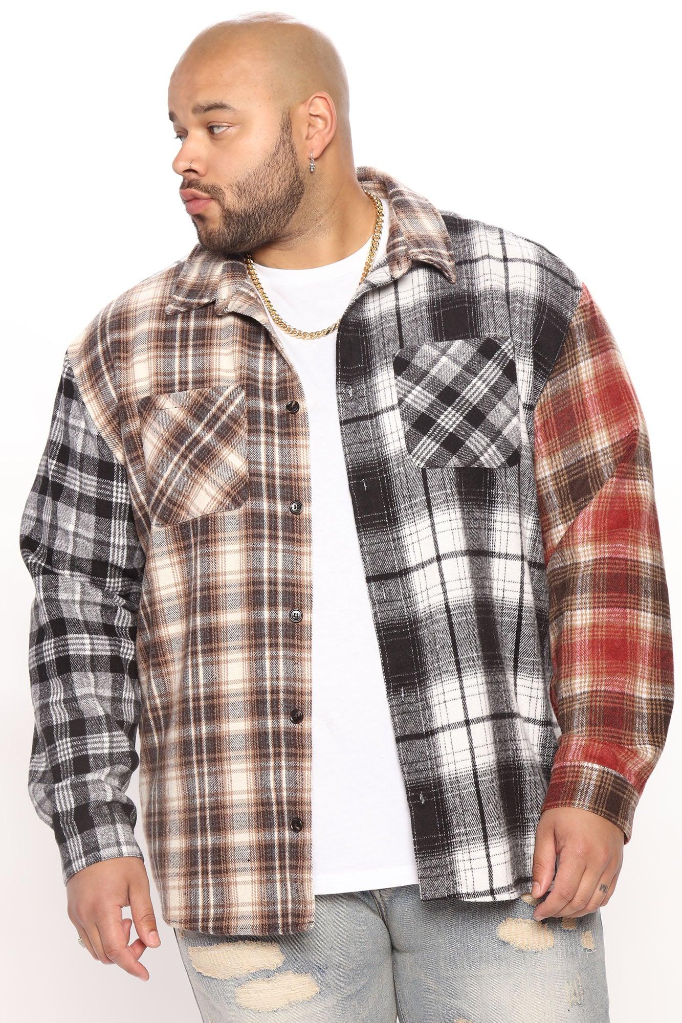 Mixed Media Plaid Flannel - Multi Color Product Image