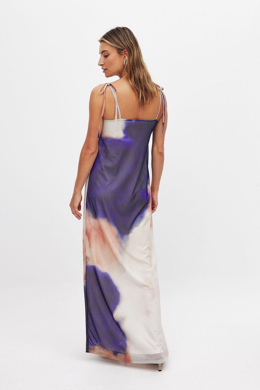 Flowy Mesh Maxi Dress Product Image